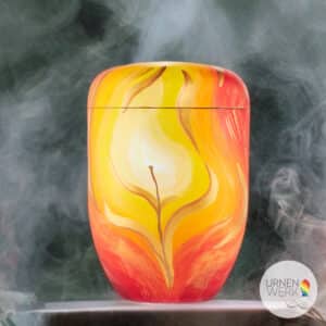 Eternal Flame Keepsake Urn - Künstlerurne - mit Ki Hintergrund