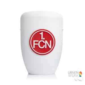 Urne mit 3D Logo hier 1.Fc Nürnberg - Logowahl - white